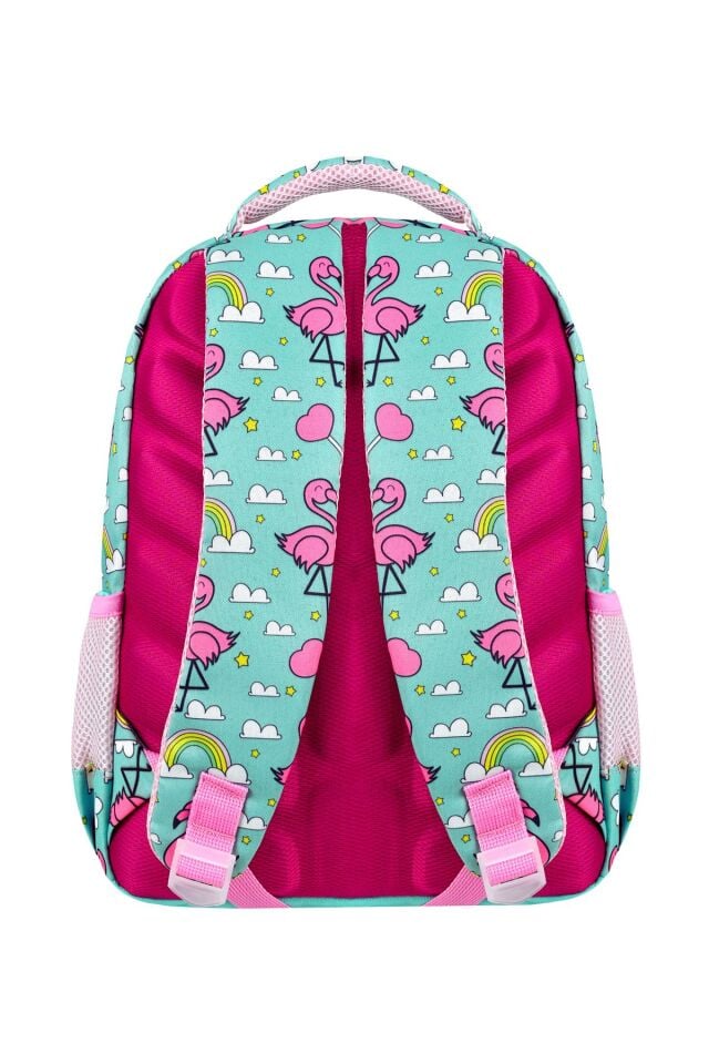 Lisanslı Flamingo 3'lü Set İlkokul Çantası, Termal Beslenme Çantası ve Kalem Kutusu Seti