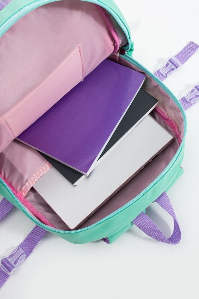 Kawaii Kore Tarzı Pullu Ayıcıklı Aksesuarlı Çok Bölmeli Kız Çocuk Okul Çantası