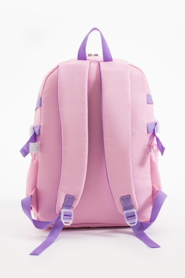 Kawaii Kore Tarzı Ayıcıklı Aksesuarlı Çok Bölmeli Çocuk Okul Çantası