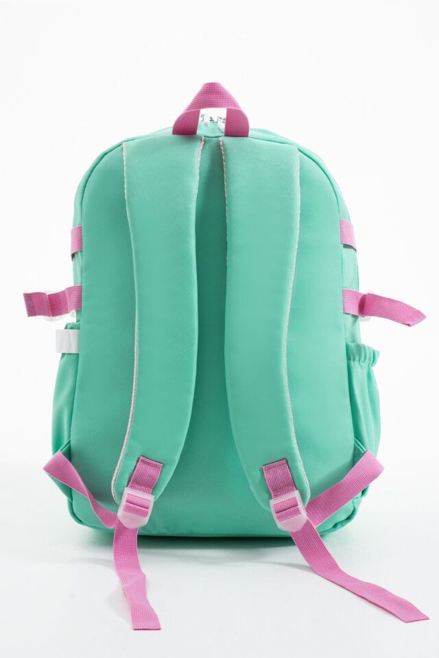 Kawaii Kore Tarzı Ayıcıklı Aksesuarlı Çok Bölmeli Çocuk Okul Çantası