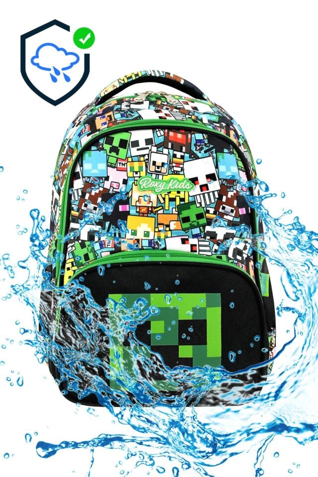 Mine Creeper 3'lü Set Ilkokul Çantası, Termal Beslenme Çantası Ve Kalem Kutusu Seti