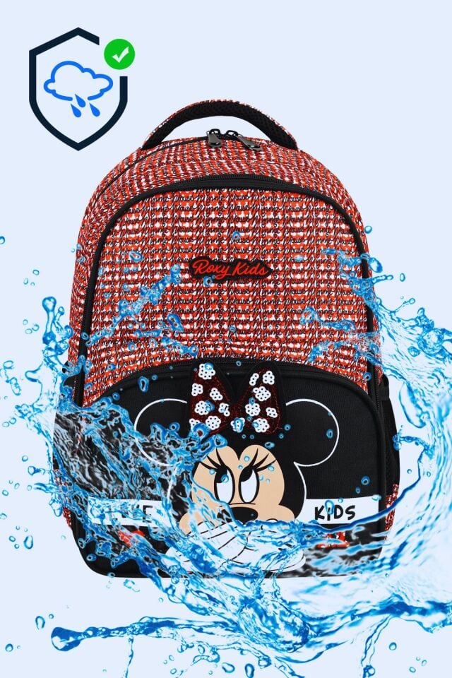 Minnie Mouse 3'lü Set Ilkokul Çantası, Termal Beslenme Çantası Ve Kalem Kutusu Seti