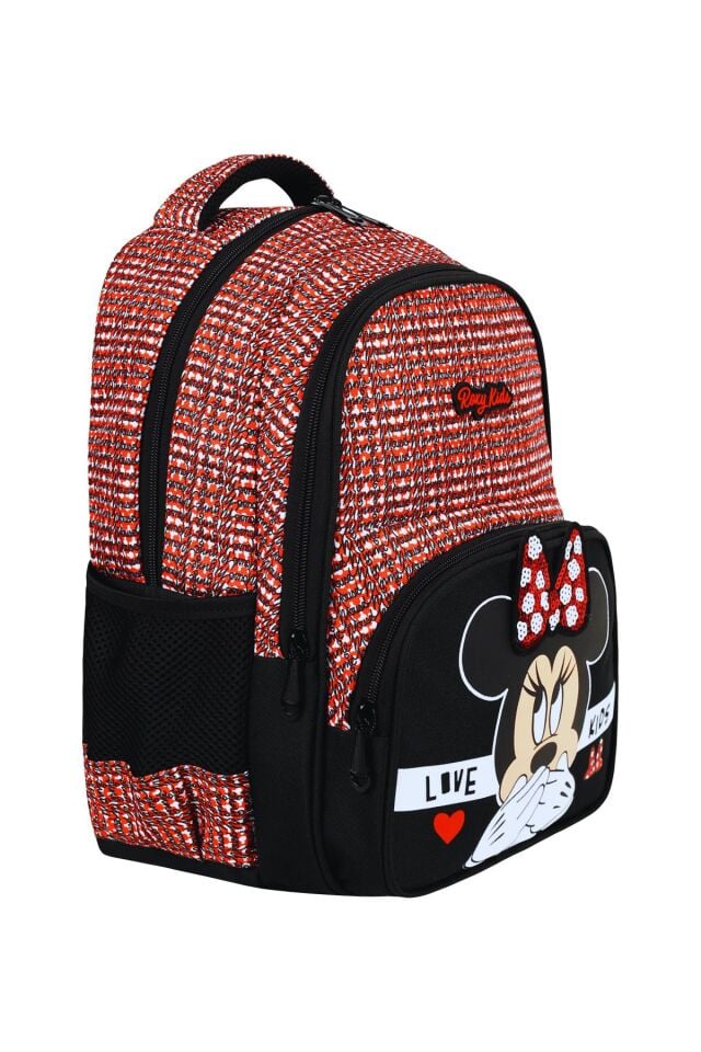 Minnie Mouse 3'lü Set Ilkokul Çantası, Termal Beslenme Çantası Ve Kalem Kutusu Seti