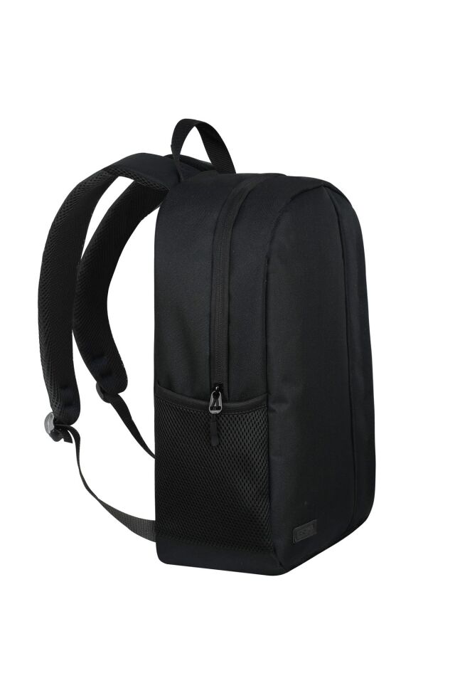 Siyah Günlük ve Okul Kullanımına Uygun Siyah Su Geçirmez Sünger Destekli Sırt Çantası