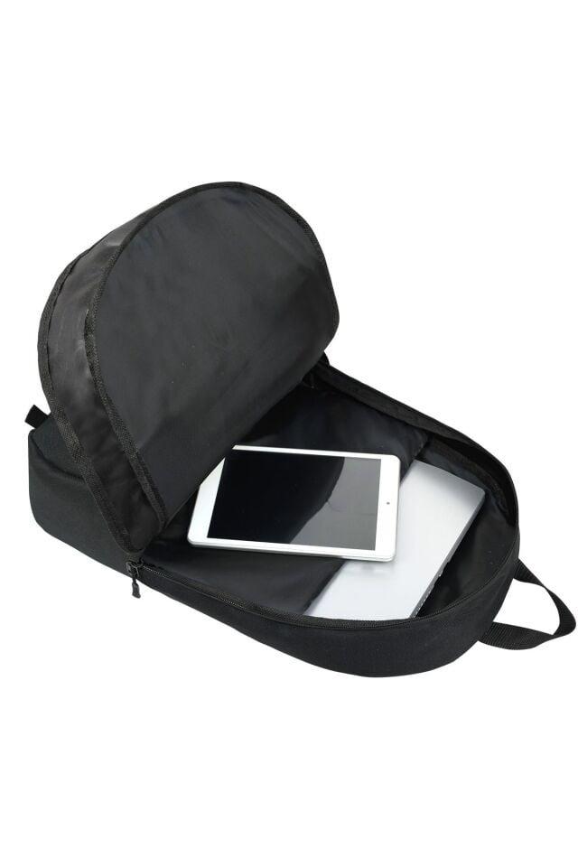 Siyah Su Geçirmez Laptop Sırt Çantası - Gizli Cepli , Sünger Destekli , 15.6-16.1-16.9 Inç Uyumlu