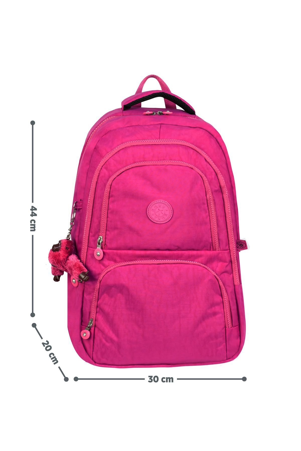 Krinkıl Kumaş Hafif Sırt Çantası - Okul/Günlük Kullanıma Uygun , Su Geçirmez , Çok Bölmeli