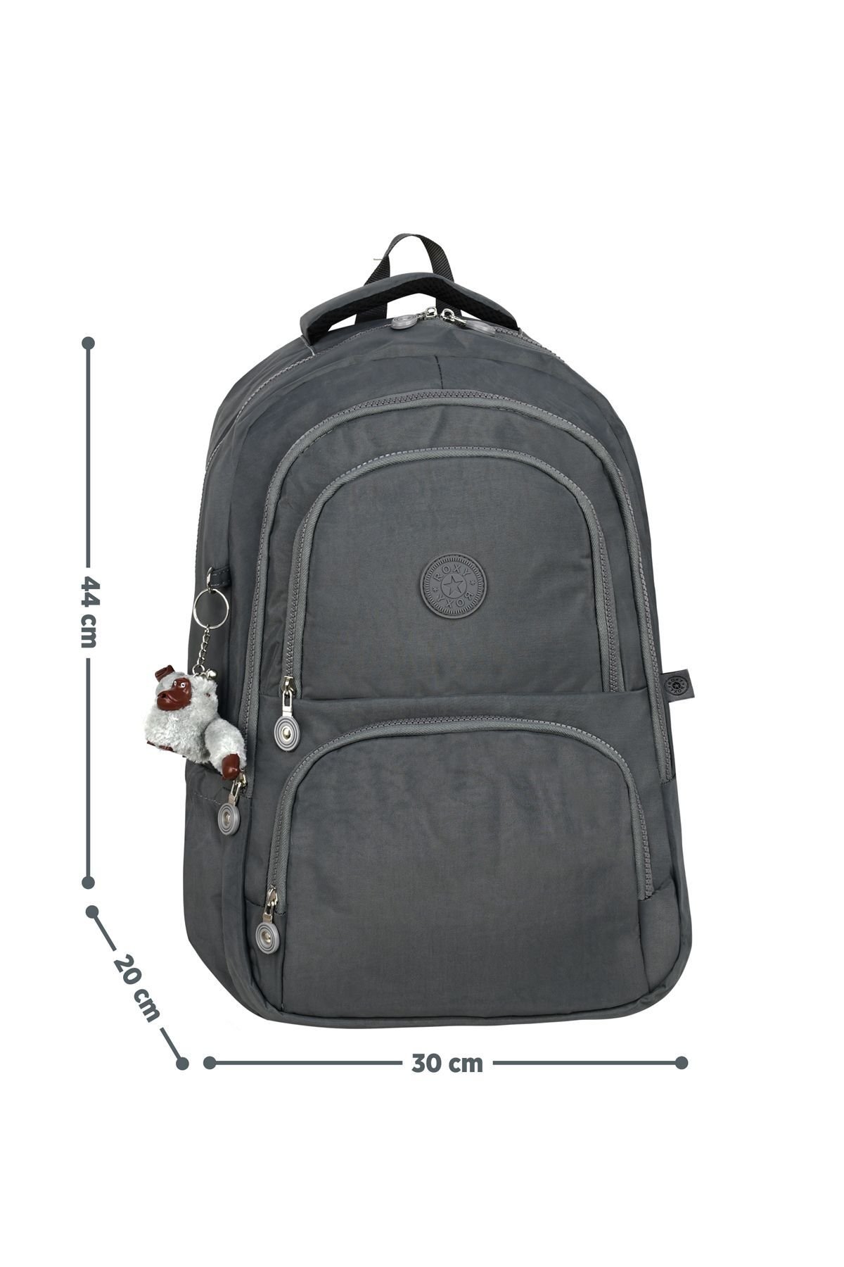 Krinkıl Kumaş Hafif Sırt Çantası - Okul/Günlük Kullanıma Uygun , Su Geçirmez , Çok Bölmeli