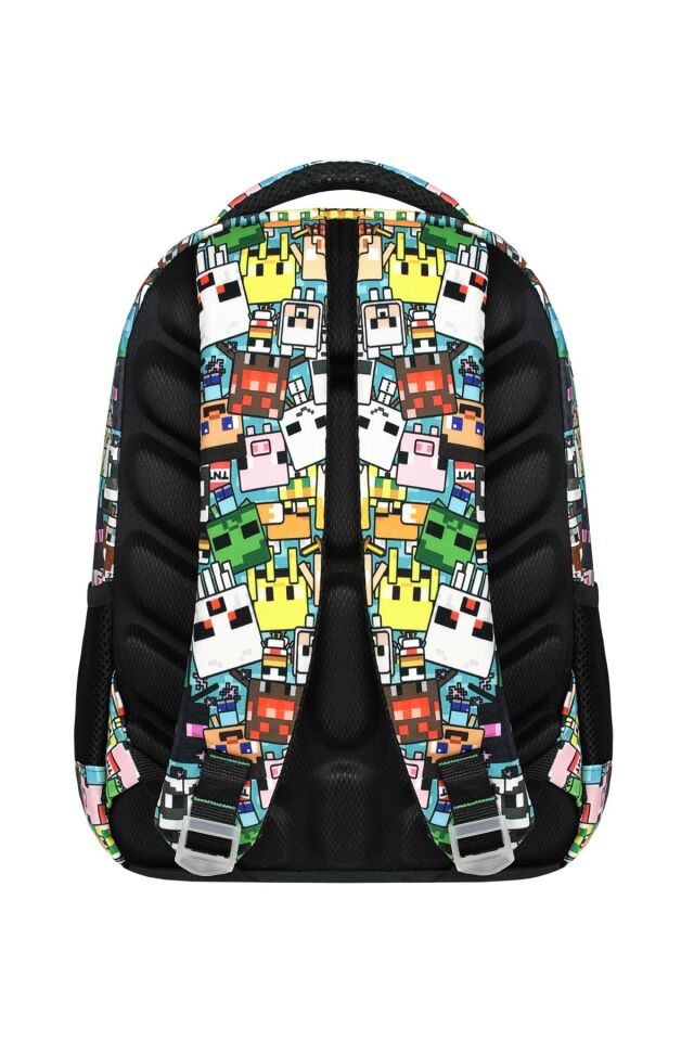 Mine Creeper 3'lü Set Ilkokul Çantası, Termal Beslenme Çantası Ve Kalem Kutusu Seti