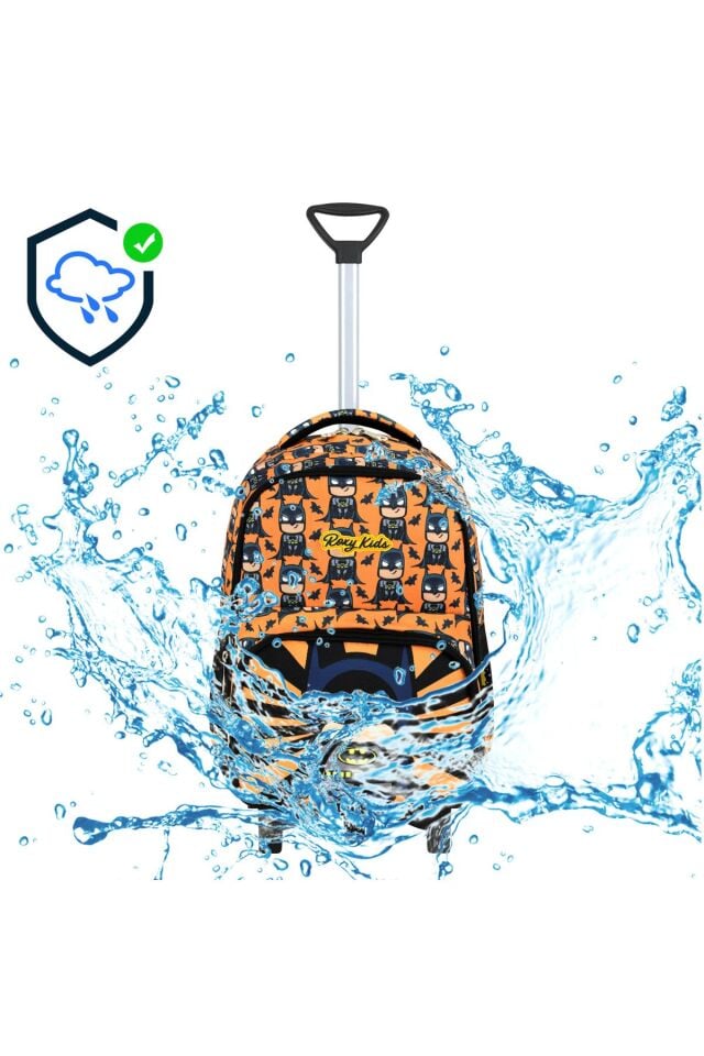 Batman Portatif Çekçek 3'lü Set Ilkokul Çantası, Termal Beslenme Ve Kalem Kutusu Seti