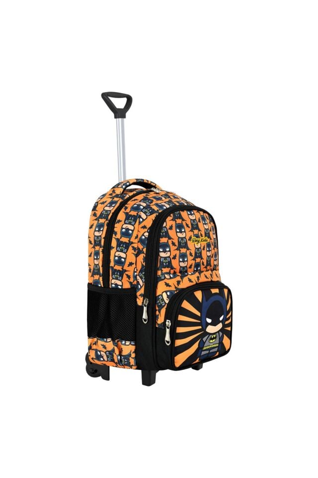 Batman Portatif Çekçek 3'lü Set Ilkokul Çantası, Termal Beslenme Ve Kalem Kutusu Seti