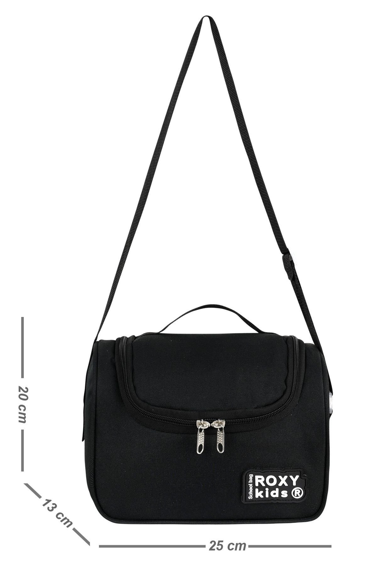 Siyah Su Geçirmez Termal Isı Yalıtımlı Beslenme Çantası