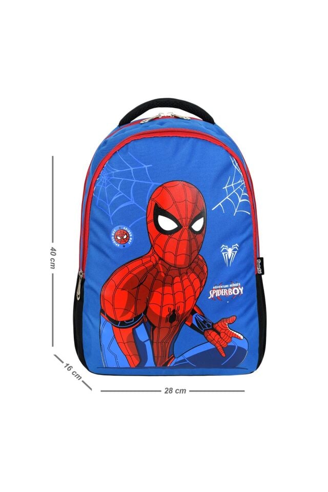 Örümcek Baskılı İlkokul ve Beslenme Çantası Seti