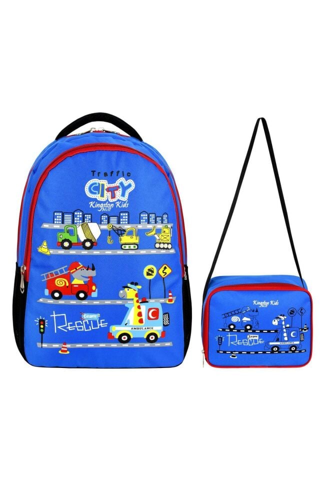 Traffic Araba İlkokul ve Beslenme Çantası Seti