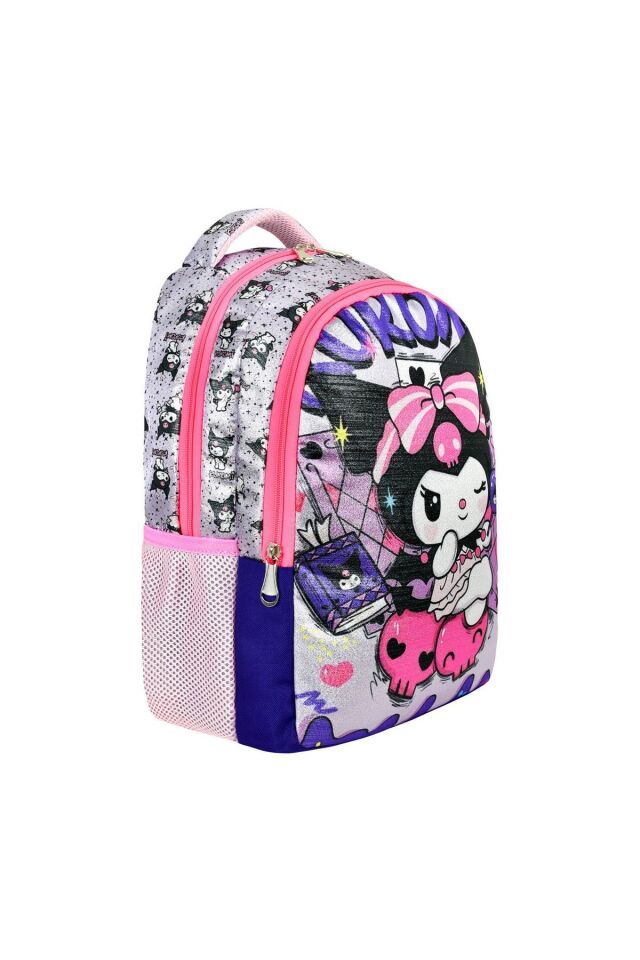 Simli Kuromi İlkokul ve Beslenme Çantası Seti