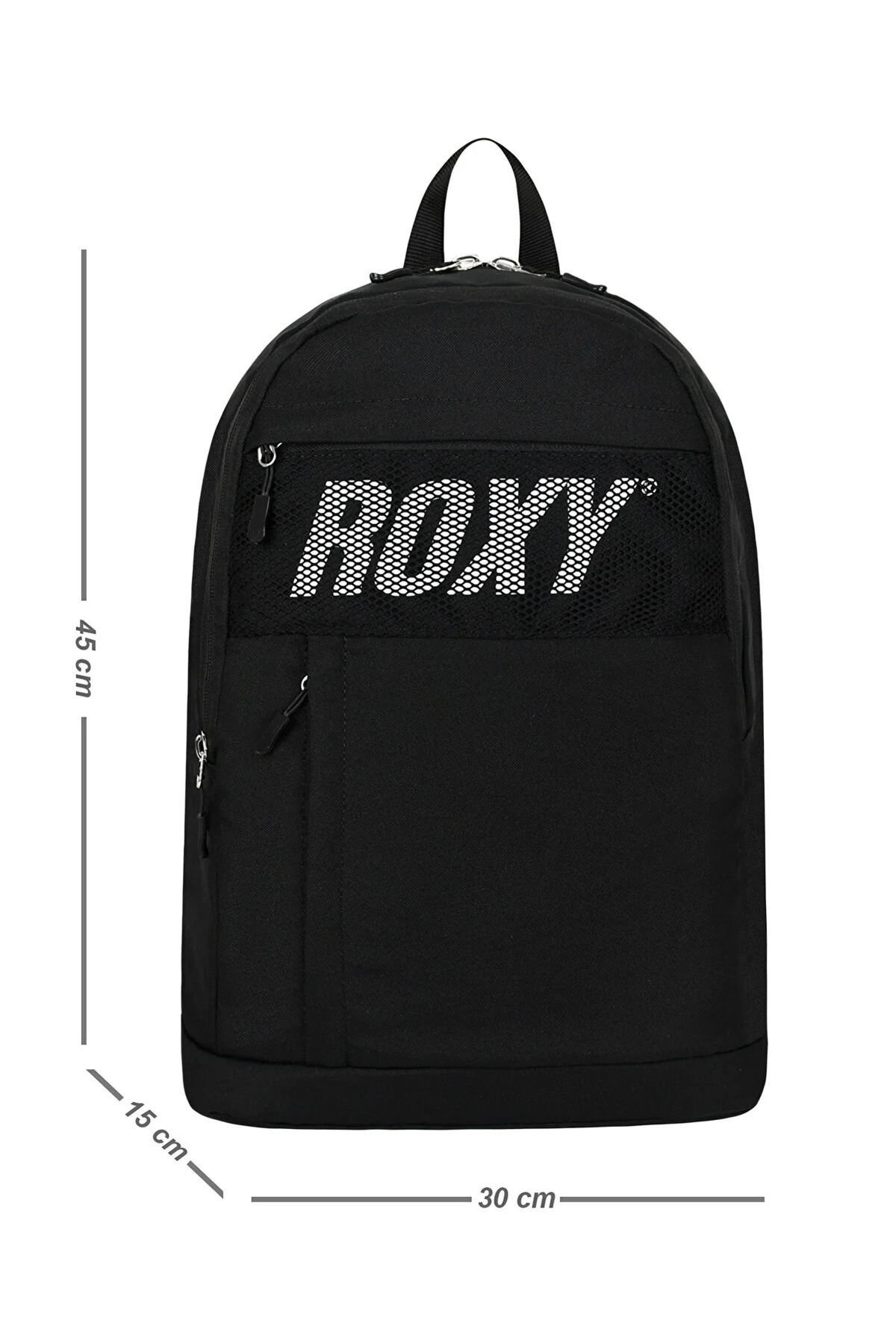 Siyah Elemental Çok Bölmeli Siyah Su Geçirmez Sırt Çantası